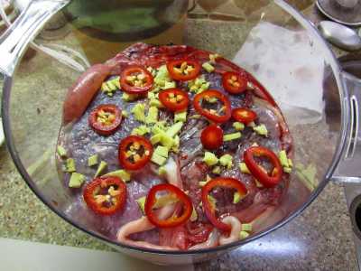 Su internet � addirittura possibile trovare alcune ricette a base di placenta: in questa foto ecco un bel carpaccio(tratta dal blog Il signor distruggere)